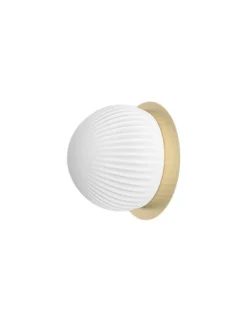 Lámpara de pared/techo Roi Disc – Robin – Disco en dos acabados, Pantalla de cristal, Ø 15 cm