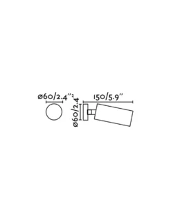 Lámpara de pared/techo Stan - Faro - Foco GU10 orientable
