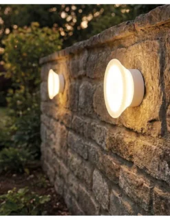 Lámpara de pared/techo Yes - ACB - Lámpara LED exterior redonda IP65