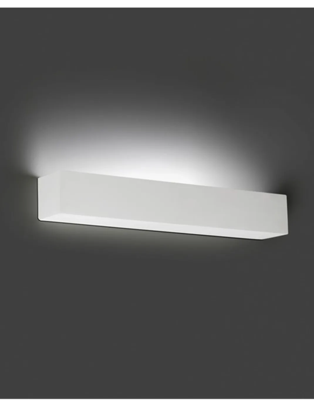 Lámpara de pared Tera – Faro – Aplique de yeso blanco, LED 2700K