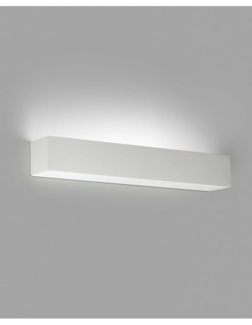 Lámpara de pared Tera – Faro – Aplique de yeso blanco, LED 2700K