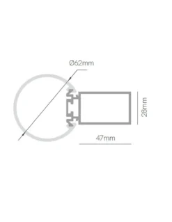 Lámpara de pared Tubi Wall – Beneito & Faure – Diseño moderno lineal