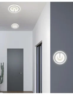Lámpara de pared y techo Sorrento - AJP - Diseño versátil de plafón o aplique, LED Ø 20 cm