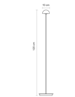 Lámpara de pie Absidiola - Luxcambra - Pantalla de cerámica, 120 cm