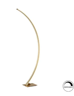 Lámpara de pie Arcus – Schuller – Diseño minimalista curvado, acabado oro