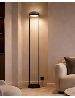 Lámpara de pie Beaded F - B.lux - Doble difusor de vidrio soplado con luz directa e indirecta
