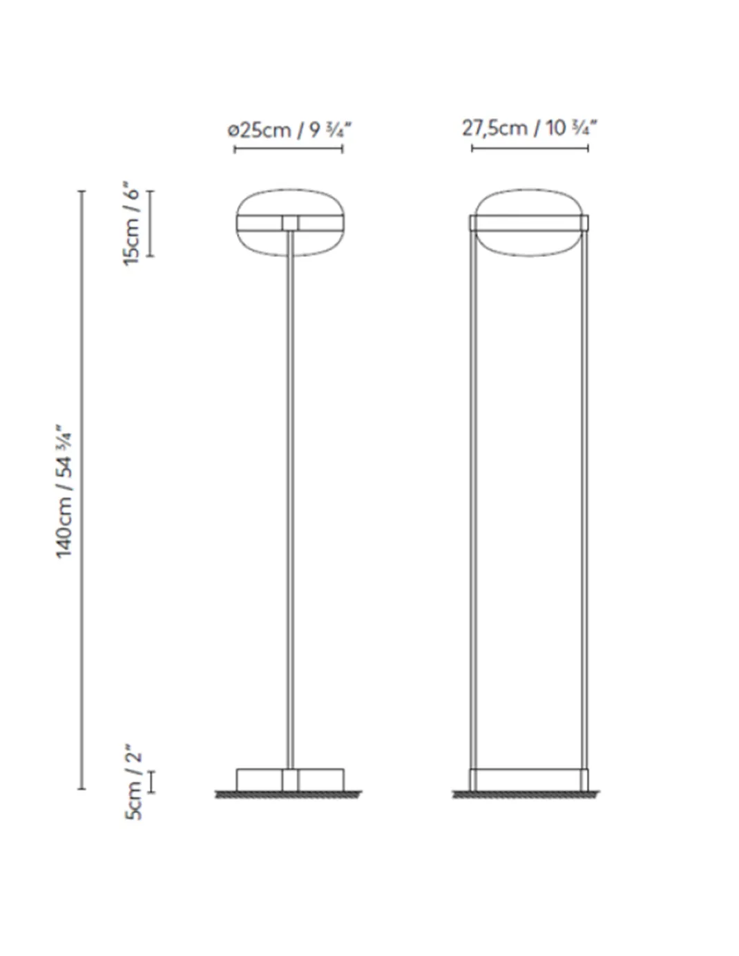 Lámpara de pie Beaded F - B.lux - Doble difusor de vidrio soplado con luz directa e indirecta
