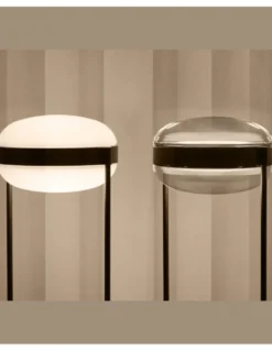 Lámpara de pie Beaded F - B.lux - Doble difusor de vidrio soplado con luz directa e indirecta