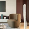 Lámpara de pie Bianca – Mantra – Pie de salón decorativo blanco, LED 3000K