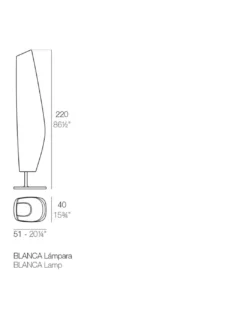 Lámpara de pie Blanca con batería - Vondom