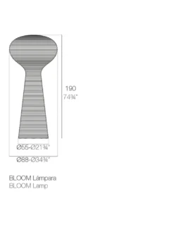 Lámpara de pie Bloom - Vondom - Lámpara Exterior con LED de colores