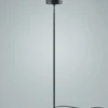 Lámpara de pie Bol – Bover – Aluminio negro, LED 1200 lm 2700K, Altura: 130 cm