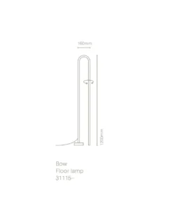 Lámpara de Pie Bow - Nexia - LED, diseño minimalista y moderno