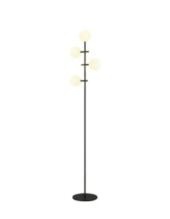 Lámpara de pie Cellar – Mantra – Lámpara bola, 4 luces G4, Negr0