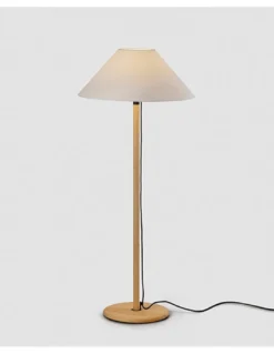 Lámpara de pie Clasica - Luxcambra - Lámpara clásica de madera y pergamino
