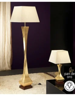 Lámpara de pie Deco – Schuller – Diseño elegante con pantalla textil símil seda