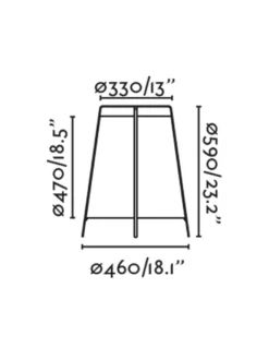 Lámpara de pie de exterior Akane – Faro – IP44