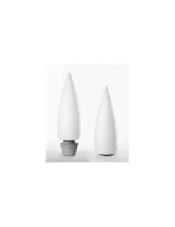 Lámpara de pie de exterior Kanpazar - B.lux - Lámpara decorativa blanca, altura: 80cm/150 cm