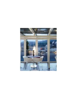 Lámpara de pie de exterior Kanpazar - B.lux - Lámpara decorativa blanca, altura: 80cm/150 cm