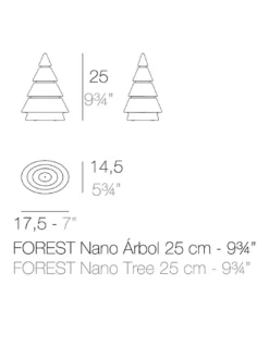 Lámpara de pie Forest - Vondom - Árbol de navidad LED con cable