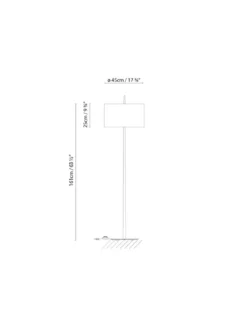 Lámpara de pie Lola - B.lux - Lámpara elegante con pantalla textil
