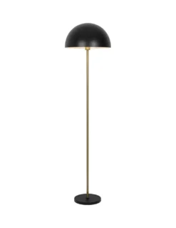 Lámpara de pie Marnau – AJP – Diseño decorativo negro y dorado