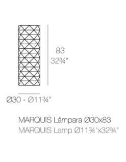 Lámpara de pie Marquis con batería - Vondom - Lámpara de pie portátil de exterior, luz de color regulable