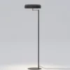 Lámpara de pie Rea – Robin – Diseño moderno de hierro negro mate, Altura: 129 cm