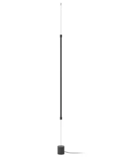 Lámpara de pie René – Robin – Lámpara minimalista negra, LED 500 lm 3000K, Altura: 120 cm