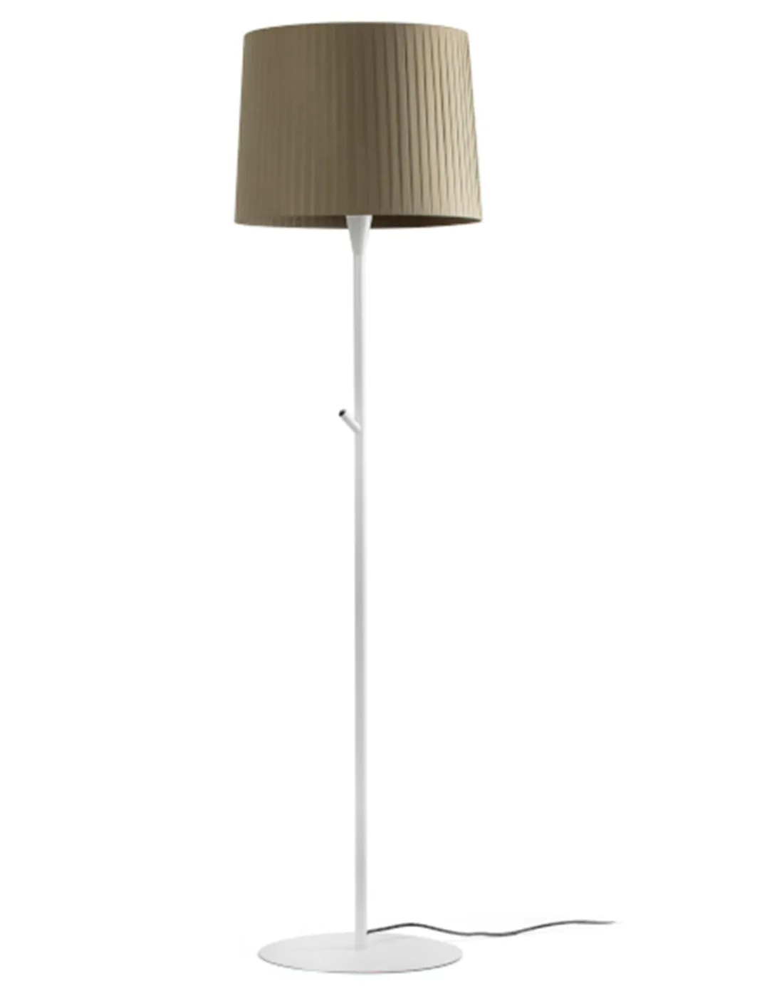 Lámpara de pie Samba - Faro - Pantalla encintada en beige o verde, altura: 154 cm