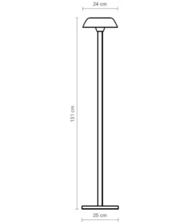Lámpara de pie Sarria – Luxcambra – Diseño moderno en tres colores, altura: 131 cm