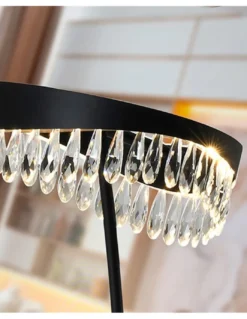 Lámpara de pie Selene – Schuller – Lámpara decorativa con difusor de lágrimas de cristal