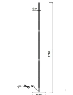 Lámpara de pie Torch – Mantra – Pie de salón minimalista, 171 cm, LED 3000K