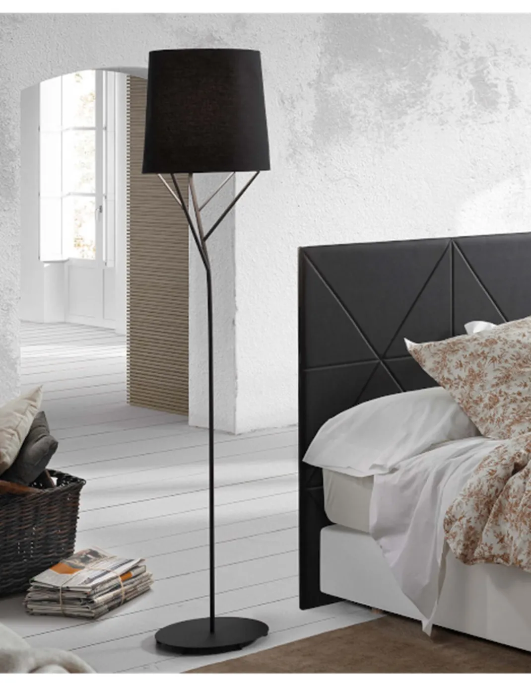Lámpara de pie Tree - Faro – Diseño inspirado en la naturaleza en blanco o negro