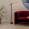 Lámpara de pie Tubs - LedsC4 - Base en mármol, orientable y regulable