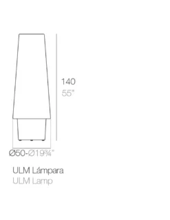 Lámpara de pie Ulm con batería - Vondom