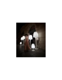 Lámpara de Pie Vases - Vondom - Lámpara Exterior de polietileno, iluminación LED regulable, luz blanca o colores