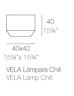 Lámpara de pie Vela Cubo Chill con batería - Vondom