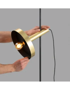 Lámpara de pie Whizz - Faro - Lámpara industrial moderna en 2 colores, pantalla deslizable