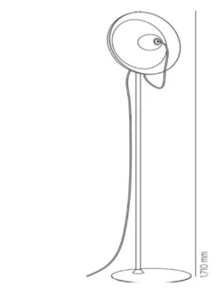 Lámpara de Pie Wire – Milán - Lámpara moderna y decorativa de altura regulable, por Jordi Jané