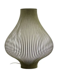Lámpara de sobremesa Onion - IDP Lampshades – Pantalla textil de terciopelo, difusor interior, 3 colores