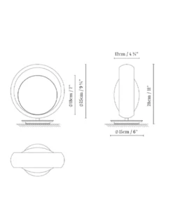 Lámpara de sobremesa Ring T - B.lux - Lámpara decorativa en forma de anillo