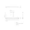 Lámpara de suspensión Bow - Nexia - Colgante diseño horizontal