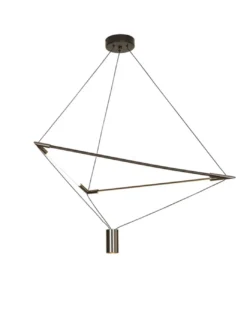 Lámpara de suspensión Electra – Mantra – Colgante minimalista negro LED