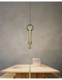 Lámpara de suspensión Solid SH - B.lux - Diseño lineal y regulación Push/DALI