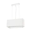 Lámpara de suspensión Vesper - Faro – Lámpara colgante rectangular, pantalla de tela