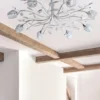 Lámpara de techo Adriana – IDP Lampshades – Lámpara de metal cromo, 8 luces