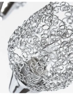 Lámpara de techo Adriana – IDP Lampshades – Lámpara de metal cromo, 8 luces
