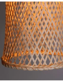 Lámpara de techo colgante Riba – FORLIGHT – Lámpara de madera, Altura regulable, Diámetro: 21 cm