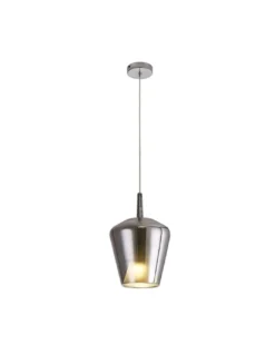 Lámpara de techo Elsa – Mantra – Pantalla de cristal cromo